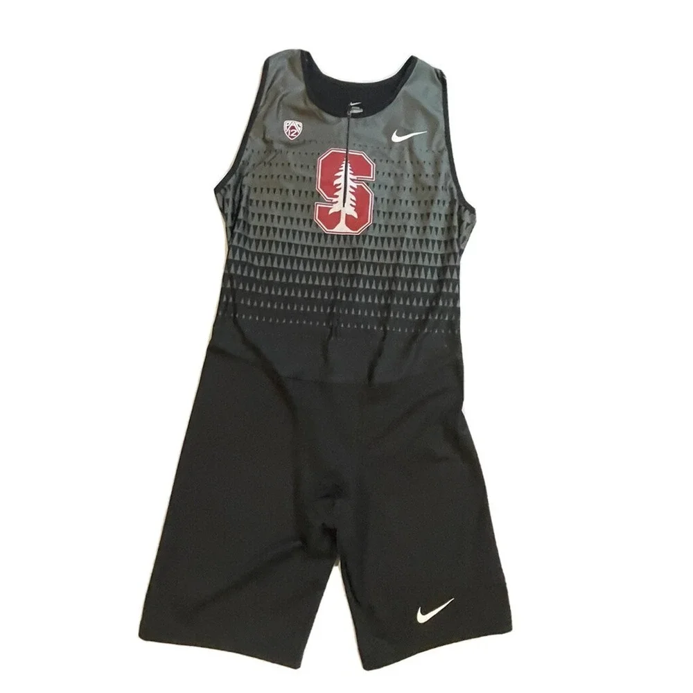 Nike‎ Stanford Cardinal NCAA PAC-12 Sz 2XL Track Unitard Singlet Skinsuit Men's